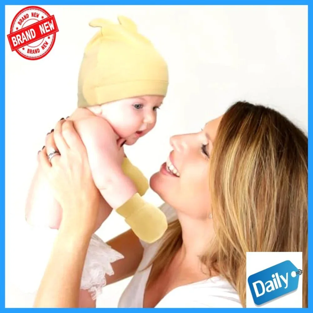 Newborn Hat Mittens Socks Set 10-Piece Cotton Infant Accessories 0-6 Months